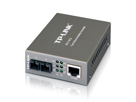 Медіаконвертер TP-LINK MC110CS 1xFE, 1x100Base-LX, SM, 20km SC - фото 1
