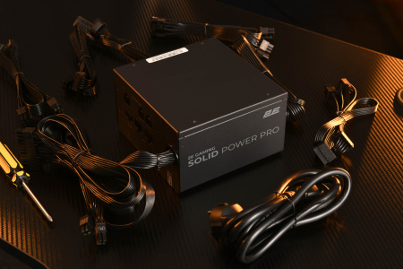 Блок живлення 2E GAMING Solid Power Pro ATX3.1 GEN5.0  (750W), >85%, 80+ Bronze, 120мм, 1xMB 24pin(20+4), 2xCPU 8pin(4+4), 3xMolex, 6xSATA, 4xPCIe 8pin(6+2), 1xPCIe GEN5 16pin, Semi Modular - фото 7