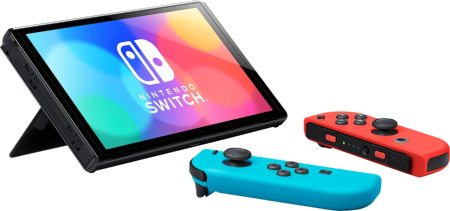 Ігрова консоль Nintendo Switch OLED (неоновий червоний/неоновий синій) - фото 4