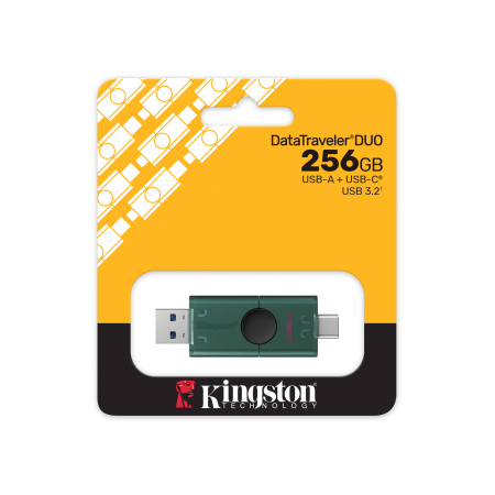 Накопичувач Kingston  256GB USB 3.2 Type-A + Type-C DT DuoG2 - фото 4