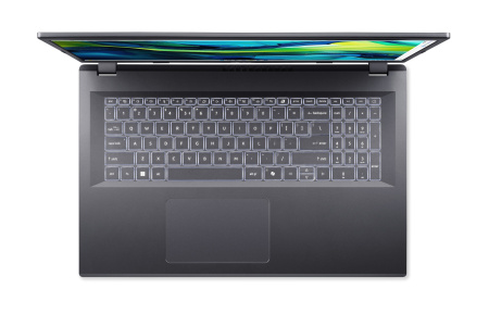 Acer Ноутбук Aspire 17 A17-51M 17.3" FHD IPS, Intel 7-150U, 16GB, F512GB, UMA, Lin, сірий - фото 4