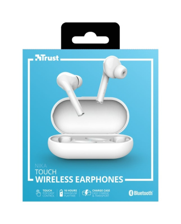 Trust Навушники Nika Touch True Wireless Mic White - фото 17 Trust Навушники Nika Touch True Wireless Mic White - фото 17