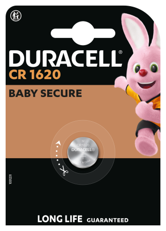 Спеціальна літієва батарейка типу «таблетка» Duracell 1620 3V, (CR1620), 1 шт. в упаковці
 - фото 3