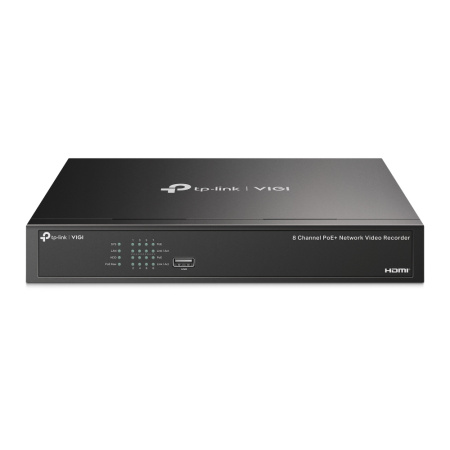 IP-Відеореєстратор TP-LINK VIGI NVR1008H-8MP, 8 каналів Poe, 2xUSB, H265+, 1xHDD, до 16 ТБ, чорний - фото 1 IP-Відеореєстратор TP-LINK VIGI NVR1008H-8MP, 8 каналів Poe, 2xUSB, H265+, 1xHDD, до 16 ТБ, чорний - фото 1