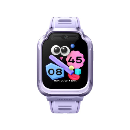 Дитячий годинник-телефон Mibro S1, 1.68", 360x390, GPS, 8MP+5MP, 900мА·год, 2АТM, лавандовий - фото 8