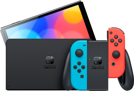 Ігрова консоль Nintendo Switch OLED (неоновий червоний/неоновий синій) - фото 6