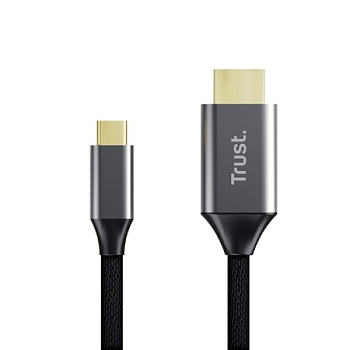 Trust Кабель Calyx USB-C to HDMI заряджання/синхронізації, чорний