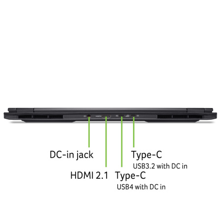 Ноутбук Acer Nitro 16S AN16S-61 16" WQXGA IPS, AMD R9-365, 32GB, F2TB, NVD5070-8, Lin, чорний - фото 2