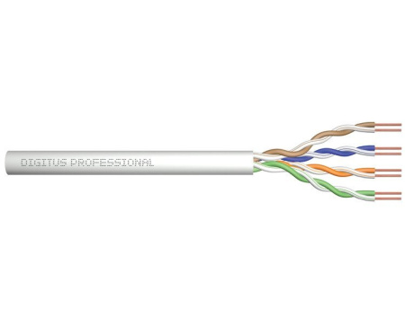 Digitus Кабель "вита пара" САТ 5e UTP, 100м, AWG 24/1, PVC, сірий - фото 1