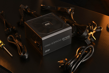 Блок живлення 2E GAMING Solid Power Pro ATX3.1 GEN5.0  (750W), >85%, 80+ Bronze, 120мм, 1xMB 24pin(20+4), 2xCPU 8pin(4+4), 3xMolex, 6xSATA, 4xPCIe 8pin(6+2), 1xPCIe GEN5 16pin, Semi Modular - фото 6