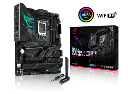 ASUS Материнcька плата ROG STRIX Z790-F GAMING WIFI s1700 Z790 4xDDR5 M.2 HDMI-DP Wi-Fi BT ATX - фото 9