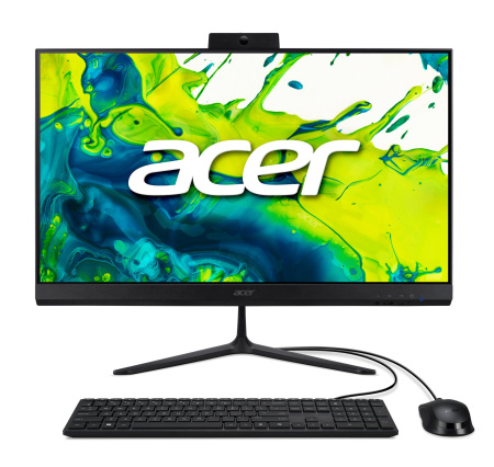 Комп'ютер персональний моноблок Acer Aspire C24-2G 23.8" FHD, Intel 5-120U, 16GB, F1TB, UMA, WiFi, кл+м, без ОС, чорний - фото 1