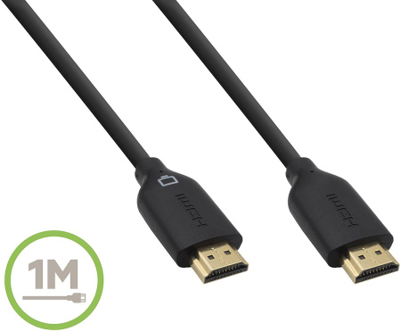 Кабель Belkin HDMI (M/M) 1м, High Speed Ethernet, чорний - фото 5