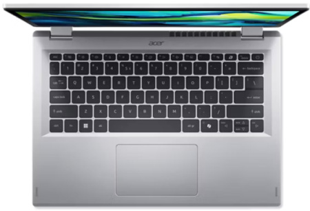 Acer Ноутбук Aspire Go Spin AGSP14-31PT 14" WUXGA IPS Touch, Intel 3-N355, 16GB, F512GB, UMA, Lin, сріблястий - фото 6