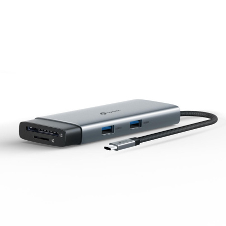 Хаб USB TP-LINK UH7021C USB-C > 3xUSB3.0/1xHDMI/1xSD/1xmicroSD/1xPD 100Wh - фото 5