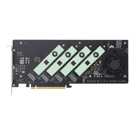 ASUS Плата-адаптер PCIe Hyper M.2 X16 PCIe 5.0 Expansion Card GEN 5 - фото 4