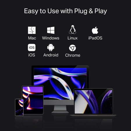 Хаб USB TP-LINK UH9120C USB-C > 3xUSB3.0/1xUSB-C/xHDMI/1xRJ45/1xSD/1xmicroSD/1xPD 100Wh - фото 12