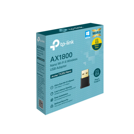 WiFi-адаптер TP-LINK Archer TX20U Nano AX1800 USB 2.0 - фото 5