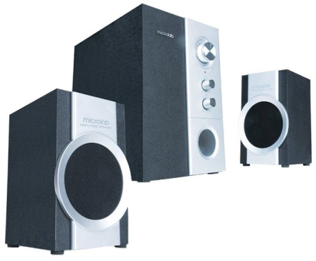 Акустична система MICROLAB M-590 2.1, 14W, mini-jack,чорний - фото 3