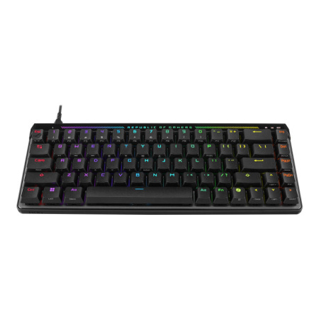Клавіатура механічна ASUS ROG Falchion Ace HFX, 68key, HFX Magnetic Switches, USB-A, EN/UK, RGB, чорний - фото 9