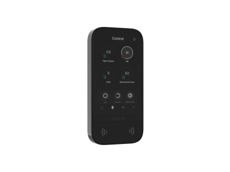 Клавіатура з сенсорним дисплеєм Ajax KeyPad TouchScreen, jeweller, бездротовий, чорний - фото 11