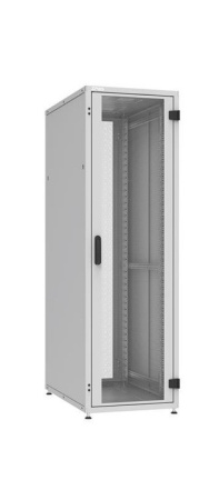 ZPAS Шафа 19", 18U, SZB IT, одностулкові передні та задні перфоровані двері, 600x800 мм, максимально 1000кг, чорна - фото 1