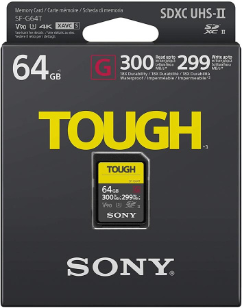 Карта пам'яті Sony SDXC 64GB C10 UHS-II U3 V90 R300/W299MB/s Tough - фото 2 Карта пам'яті Sony SDXC 64GB C10 UHS-II U3 V90 R300/W299MB/s Tough - фото 2