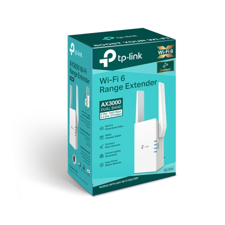 Розширювач покриття WiFi TP-LINK RE705X AX3000, 1хGE, MESH - фото 7