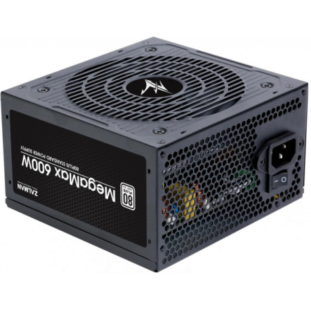 Блок живлення Zalman Megamax  (600W), 83%, 80+ White, 120мм, 1xMB 24pin(20+4), 2xCPU (8pin+4pin) 4xMolex, 6xSATA, 2xPCIe 8pin(6+2) - фото 1