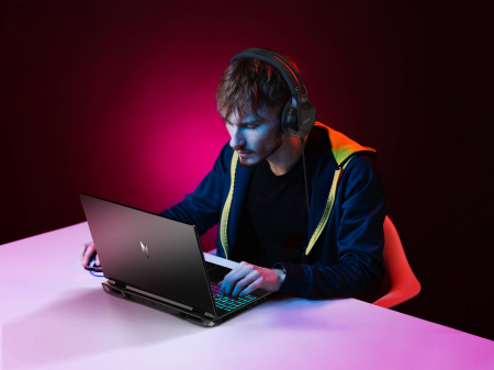 Acer Ноутбук Nitro 16 AN16-42 16" WUXGA IPS, AMD R7-8845HS, 16GB, F512GB, NVD4060-8, Lin, чорний - фото 2