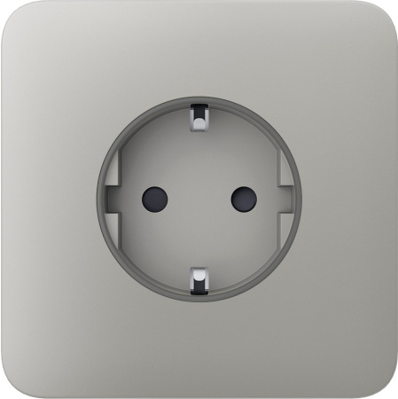 Ajax Передня панель для вбудованої розеткиSoloCover for Outlet Basic, oyster - фото 1