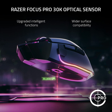 Миша Razer Basilisk V3 Pro, RGB, USB-A/WL/BT, білий - фото 10 Миша Razer Basilisk V3 Pro, RGB, USB-A/WL/BT, білий - фото 10