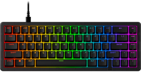 Клавіатура механічна HyperX Alloy Origins 2 65key, Red, USB-A, Hot-Swap, EN/UA, RGB, чорний - фото 1