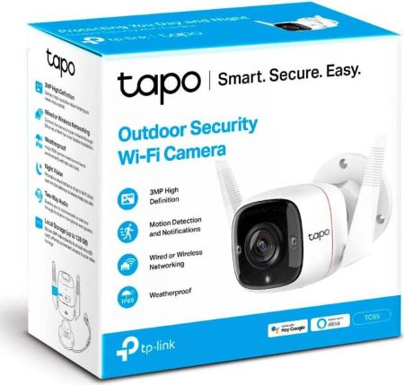 IP-Камера TP-LINK Tapo TC65 3MP N300 1xFE microSD  outdoor - фото 5
