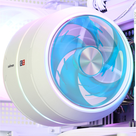 Процесорний кулер Zalman ZET5, ARGB LGA 1851, 1700, 1200, 115x, AM5, AM4,  4pin PWM, 3pin+5VARGB, TDP200W, білий - фото 4