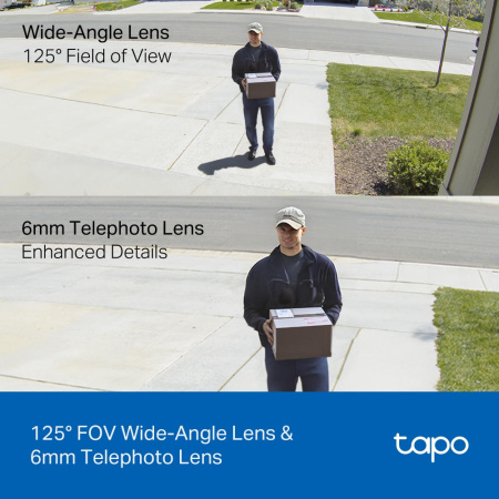 Камера IP з подвійним об'єктивом TP-LINK Tapo C246D 3MP N300 microSD motion detection - фото 3