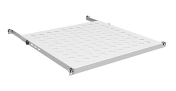 ZPAS Полиця 19", 0.5U, глибина 350мм, кріплення 350-450мм, 70кг максимально, сіра