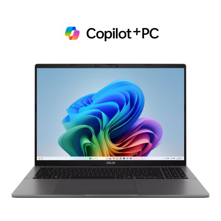 Ноутбук ASUS Vivobook S 16 S3607QA-SH042W 16" WUXGA OLED, Qualcomm X X1 26 100, 16GB, F512GB, UMA, Win11, Сірий - фото 1