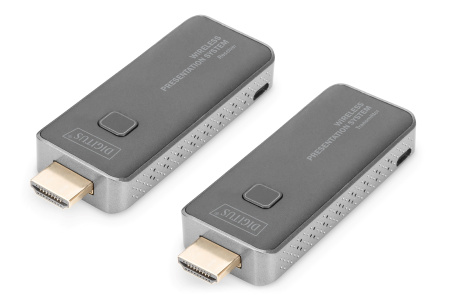 Digitus Система для презентацій Click & Present Mini - Wireless Collaboration System HDMI, 1xTX, 1xRX - фото 1