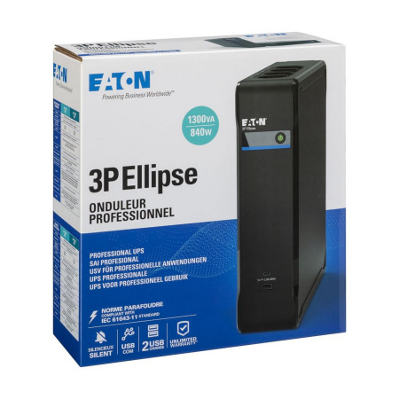 Джерело безперебійного живлення Eaton 3P Ellipse 1300VA/840W, 2xUSB charges+USB port, 4+4xSchuko - фото 11