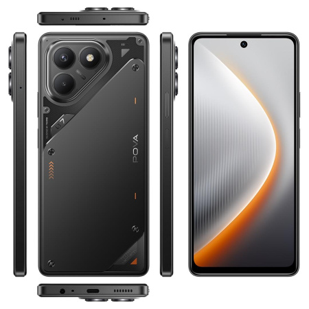 Смартфон TECNO POVA 7 Neo (LJ6) 6.78" 8/128ГБ, 2SIM, 7000мА•год, Geek Black - фото 10