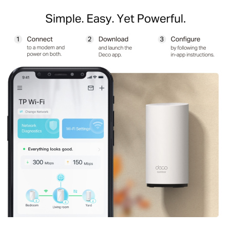 Система WiFi-Mesh TP-LINK Deco BE25 BE5000, 2x2.5GE LANWAN, 1мод, зовнішня - фото 10 Система WiFi-Mesh TP-LINK Deco BE25 BE5000, 2x2.5GE LANWAN, 1мод, зовнішня - фото 10