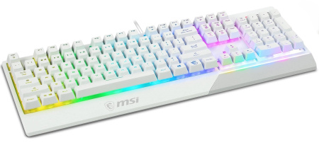 Геймерська клавіатура MSI Vigor GK30 WHITE UA, білий - фото 4