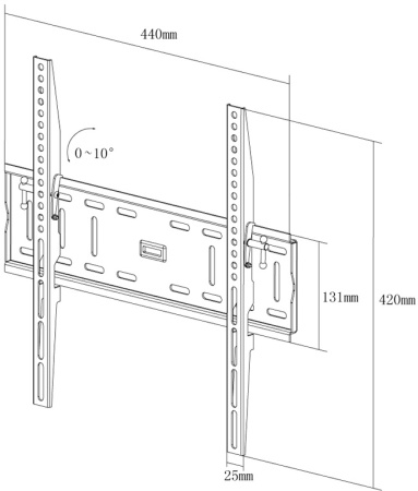 Кронштейн настінний X-Digital STEEL ST315 Black - фото 2