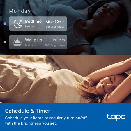 Розумна багатобарвна Wi-Fi лампа TP-LINK Tapo L530E 2шт N300 - фото 7