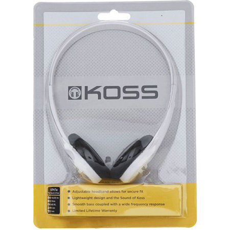 Навушники On-ear Koss KPH7 3.5 mini-jack, 1.2м, Білий - фото 2