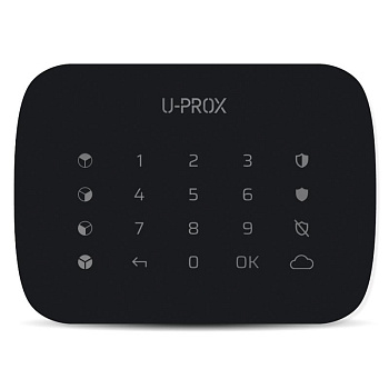 Бездротова сенсорна клавіатура U-Prox Keypad G4 Black, 4 групи, бездротовий, чорний