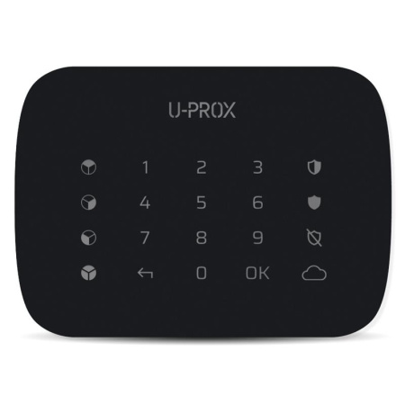 Бездротова сенсорна клавіатура U-Prox Keypad G4 Black, 4 групи, бездротовий, чорний - фото 1