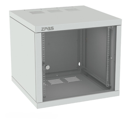 Шафа  ZPAS 19", 10U, Z-BOX, з змінними бічними стінками, 600х600 мм, максимально 100кг, сіра - фото 1