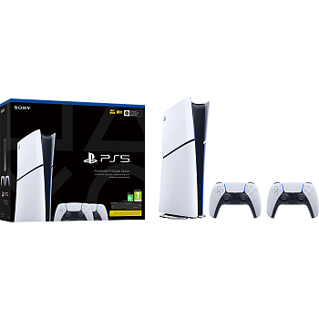 Ігрова консоль PlayStation 5 Slim Digital Edition (2 геймпади Dualsense)